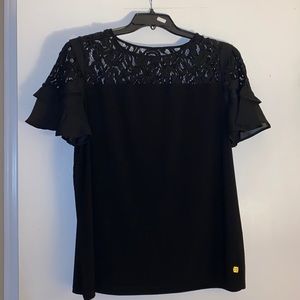 Anne Klein Black Lace Top